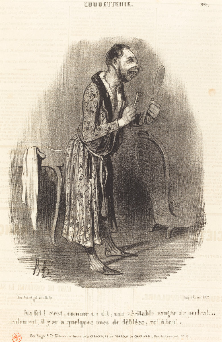 Ma foi! c'est comme on dit... by Honoré Daumier (French, 1808 - 1879), 16X12"(A3)Poster Print