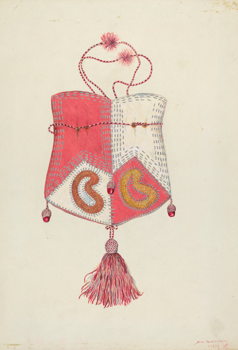 Bag by Ann Gene Buckley (American, active c. 1935), 16X12"(A3)Poster Print