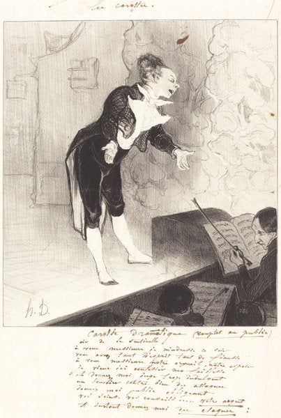 Carotte dramatique by Honoré Daumier (French, 1808 - 1879), 16X12"(A3)Poster Print