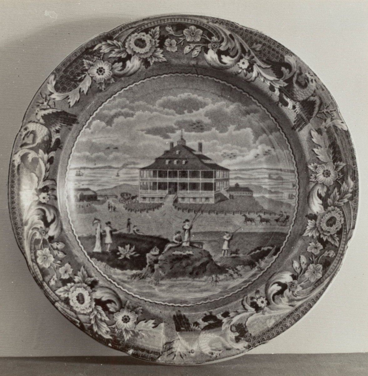 Plate - "Nahant Hotel" by Helmut Hiatt (American, active c. 1935), 16X12"(A3)Poster Print