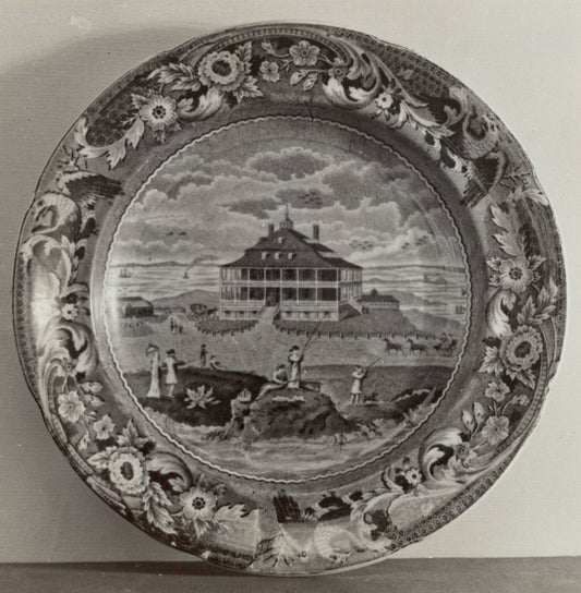 Plate - "Nahant Hotel" by Helmut Hiatt (American, active c. 1935), 16X12"(A3)Poster Print