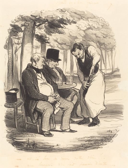 Est-il bon, au moins, votre vin!... by Honoré Daumier (French, 1808 - 1879), 16X12"(A3)Poster Print