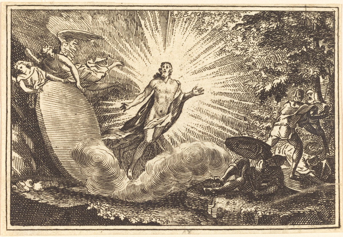 engraving by after Sébastien Le Clerc I (The Resurrection), 16X12"(A3)Poster Print