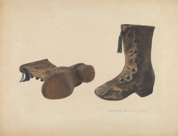 Child's Shoe by Alexander Anderson (American, active c. 1935), 16X12"(A3)Poster Print