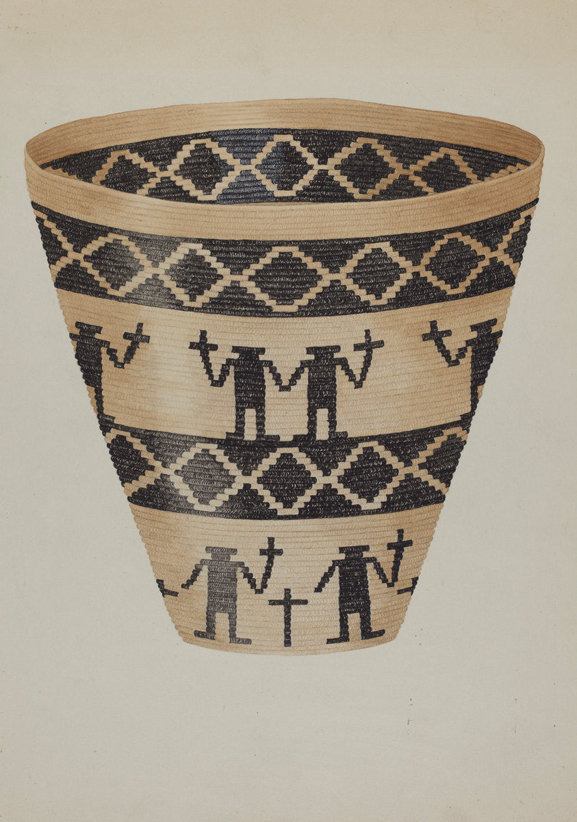 Basket by Gordena Jackson (American, 1900 - 1993), 16X12"(A3)Poster Print
