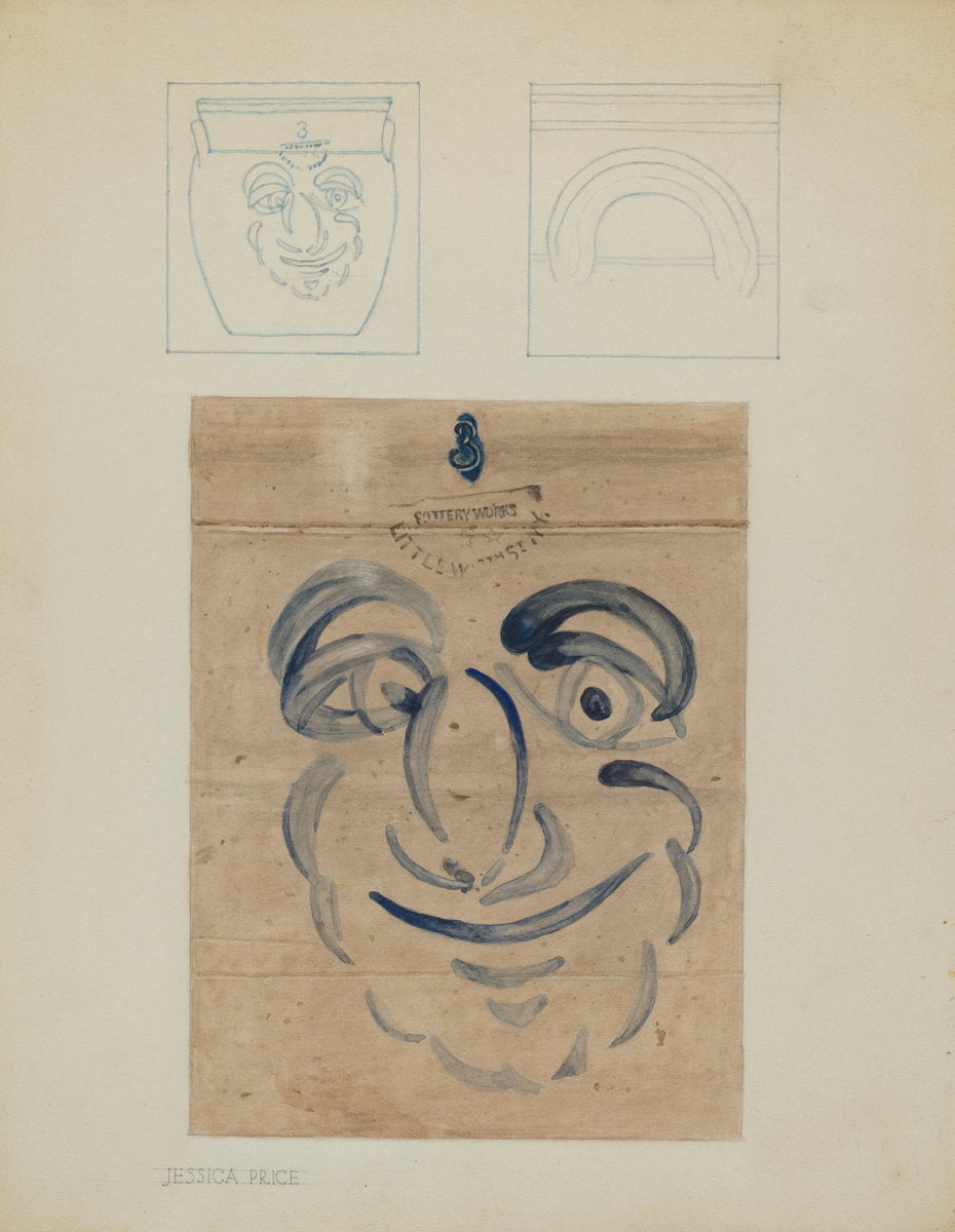 Crock by Jessica Price (American, active c. 1935), 16X12"(A3)Poster Print