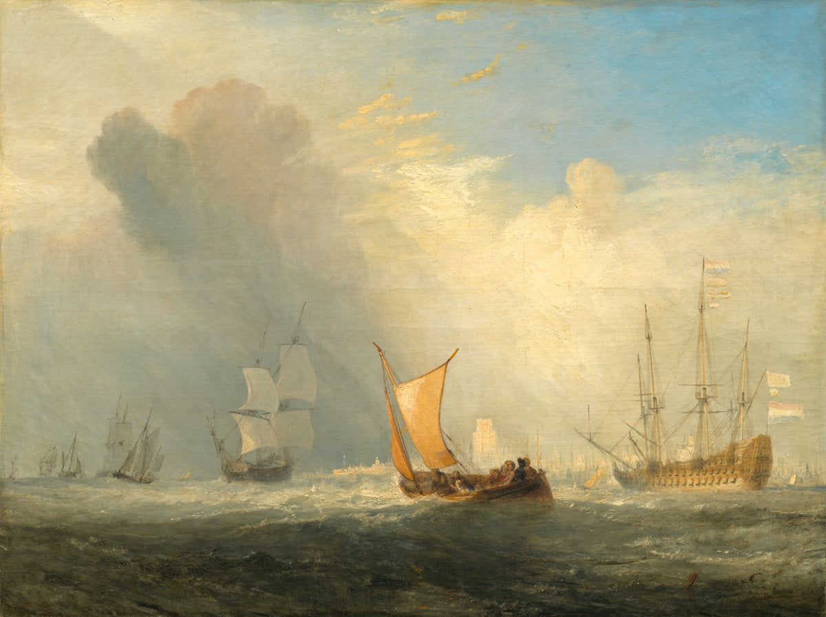 Rotterdam Ferry-Boat by Joseph Mallord William Turner (British, 1775 - 1851), 16X12"(A3)Poster Print