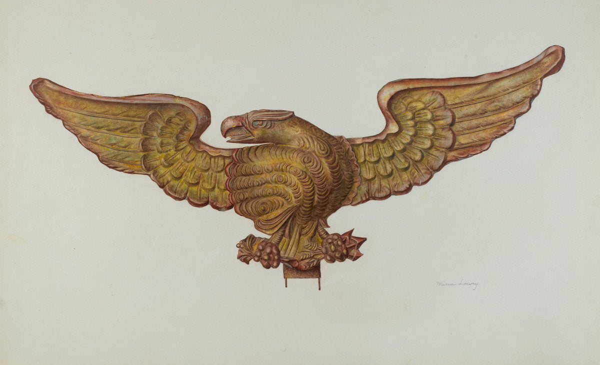 Eagle by Mina Lowry (American, 1894 - 1942), 16X12"(A3)Poster Print
