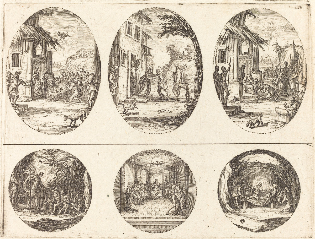 Mysteries of the Passion by Jacques Callot (French, 1592 - 1635), 16X12"(A3)Poster Print