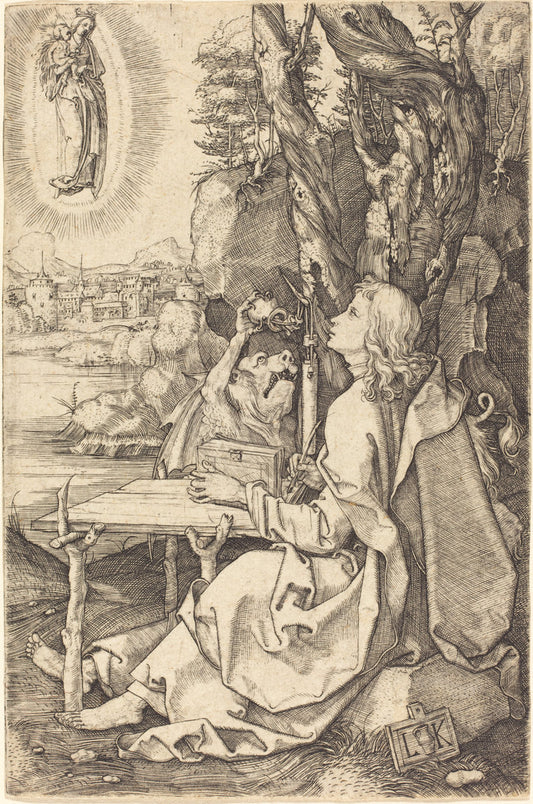 Saint John by Ludwig Krug (German, c. 1488 - 1532), 16X12"(A3)Poster Print