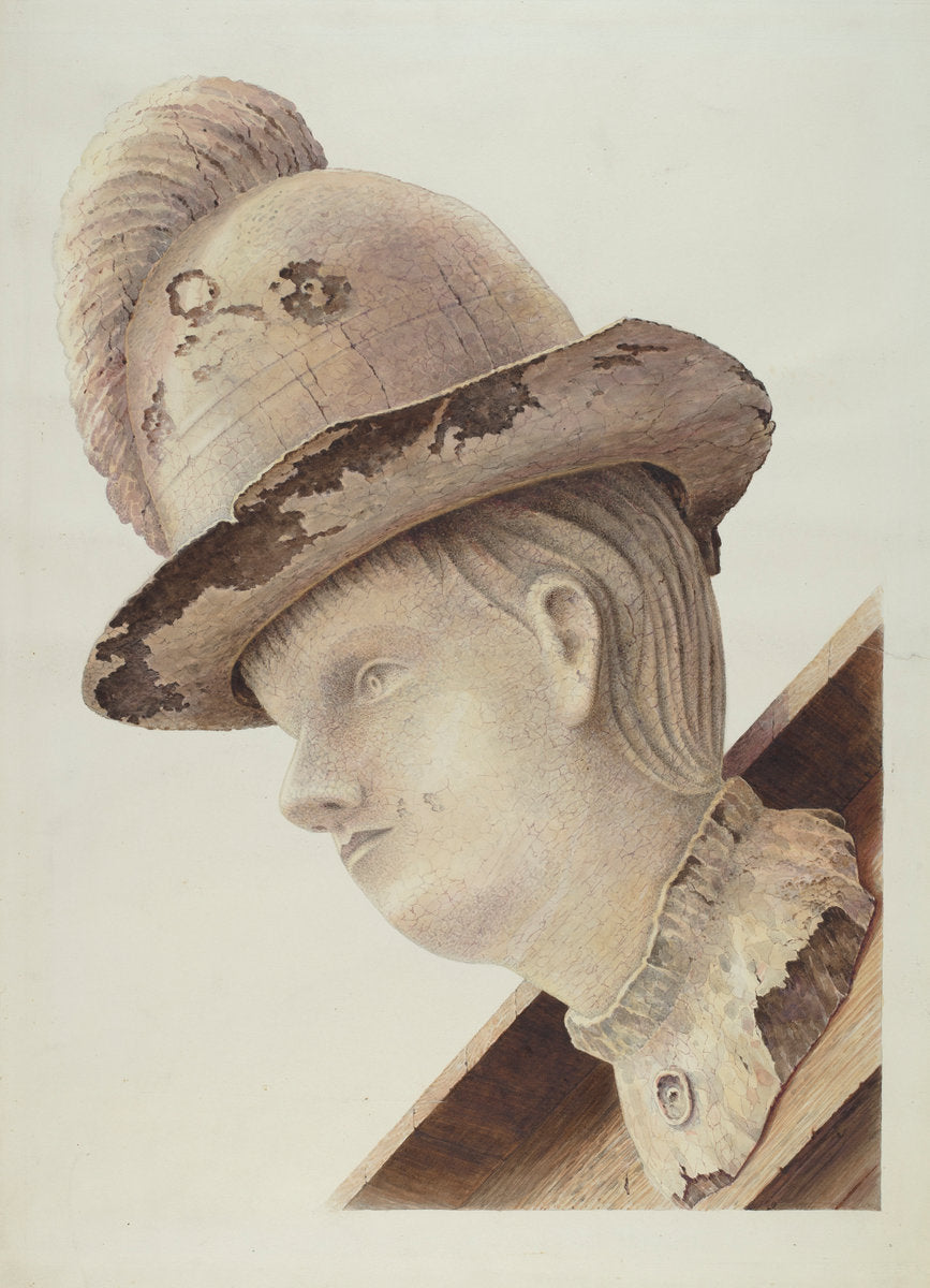 1935/1942 by American 20th Century (Figurehead from Schooner "Haroldine"), 16X12"(A3)Poster Print