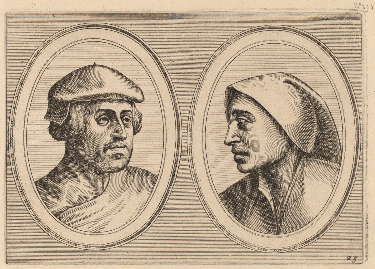 Oprechte Lammert and "Deughdighe Geertruyd" by Johannes and Lucas van Doetechum after Pieter Bruegel the Elder (Dutch, active 1554/1572; died before 1589), 16X12"(A3)Poster Print