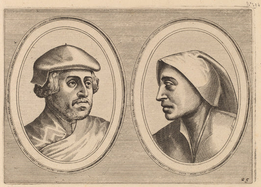 Oprechte Lammert and "Deughdighe Geertruyd" by Johannes and Lucas van Doetechum after Pieter Bruegel the Elder (Dutch, active 1554/1572; died before 1589), 16X12"(A3)Poster Print