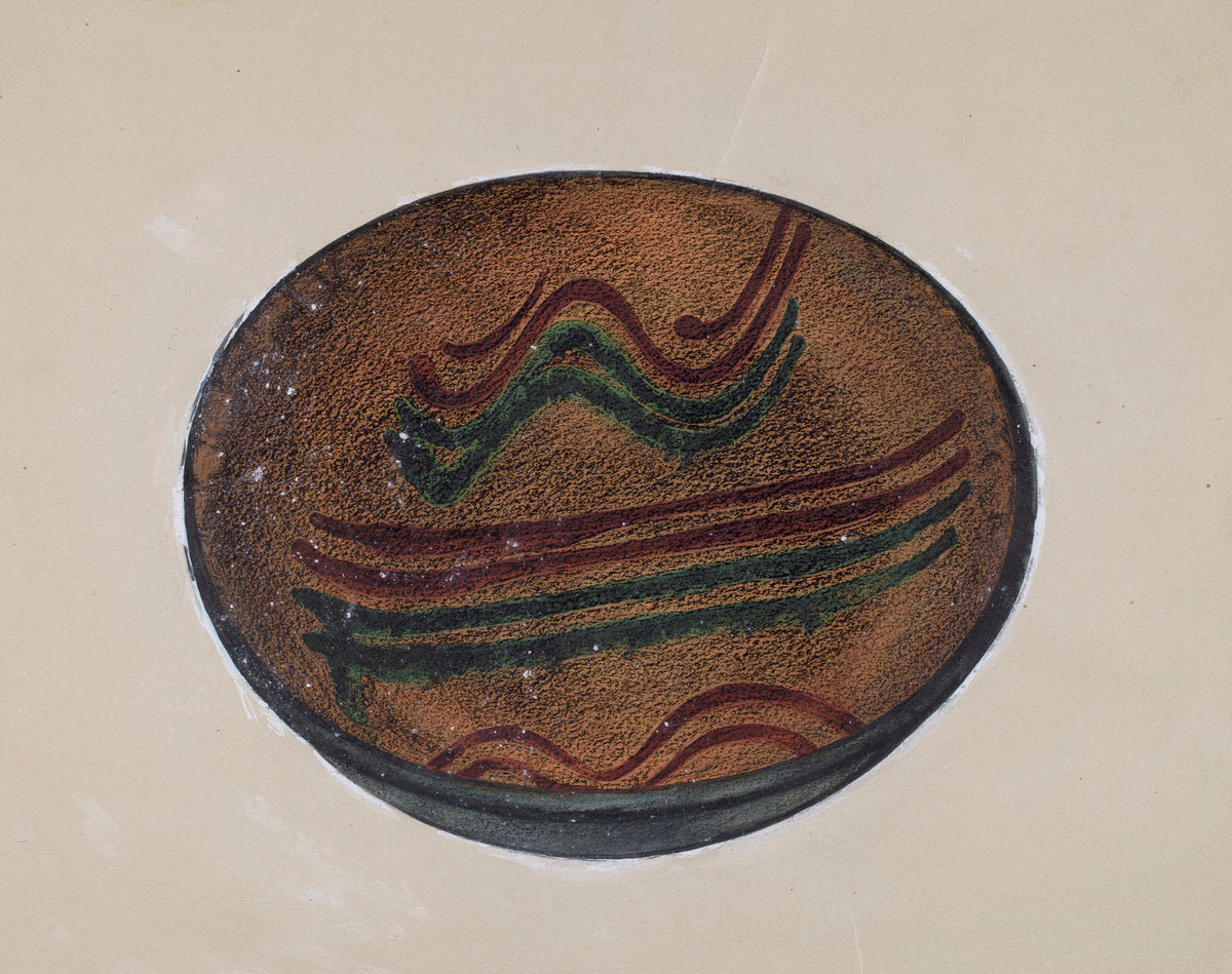 Pie Plate by Agnes Karlin and Mina Lowry (American, active c. 1935), 16X12"(A3)Poster Print