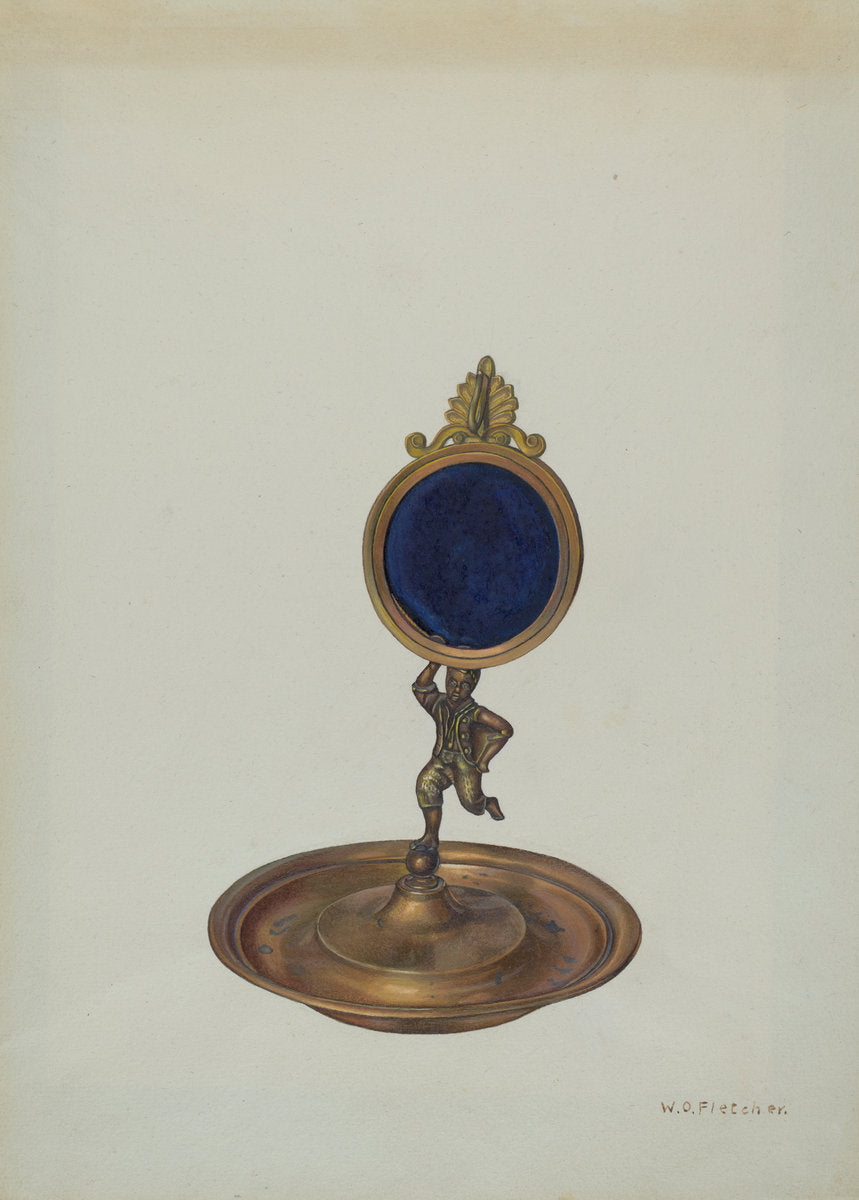 Pickaninny Watch Stand by William O. Fletcher (American, active c. 1935), 16X12"(A3)Poster Print