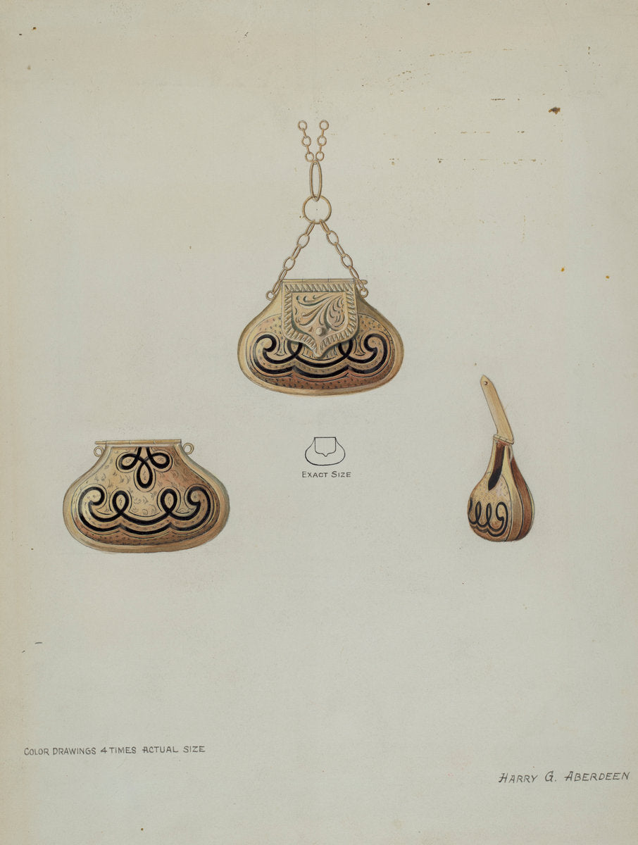 Locket for Perfume by Harry G. Aberdeen (American, active c. 1935), 16X12"(A3)Poster Print