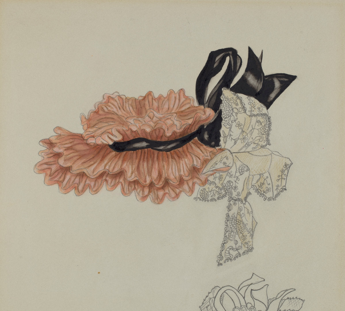 1935/1942 by American 20th Century (Child's Bonnet), 16X12"(A3)Poster Print