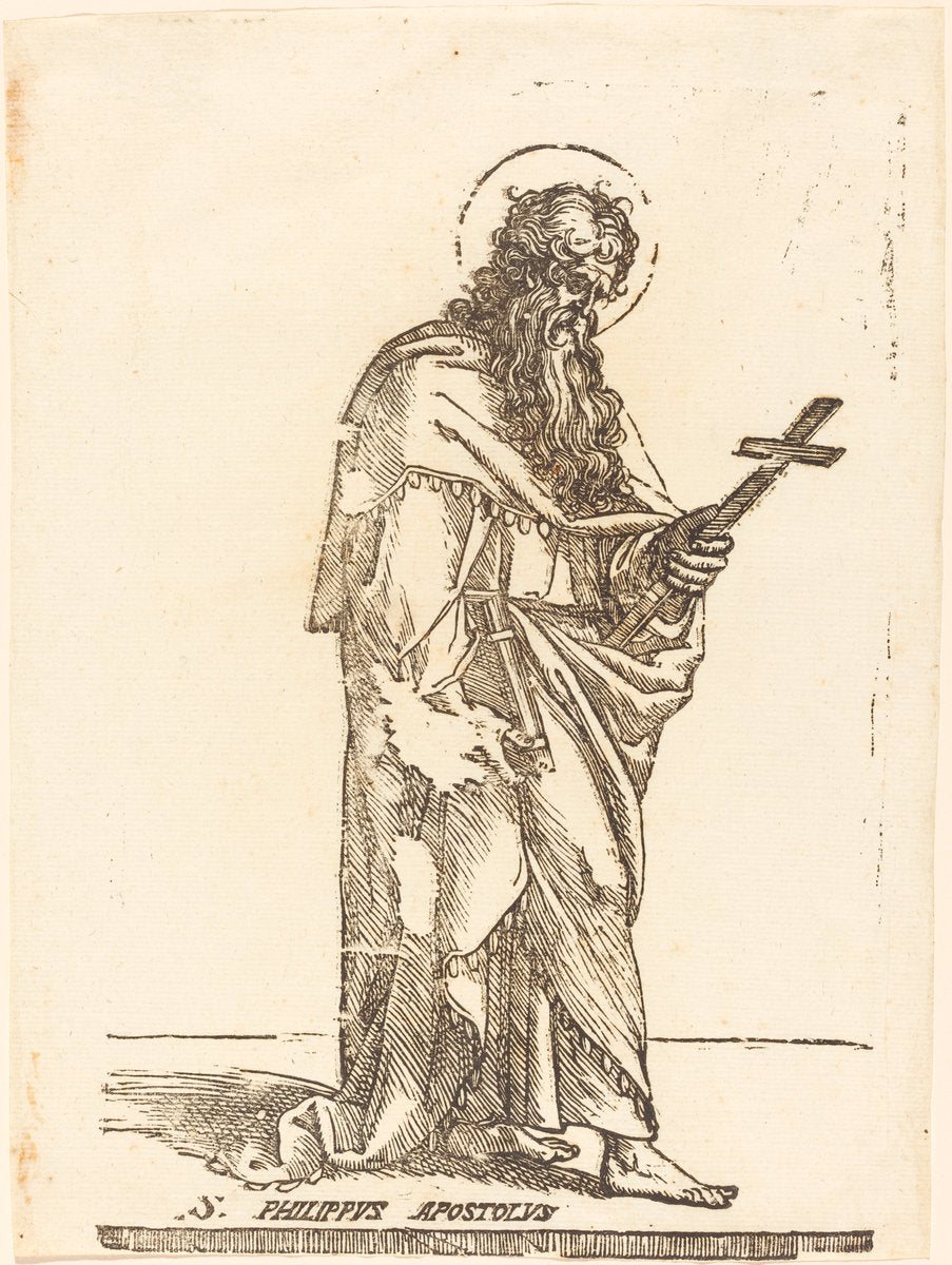 Saint Philip by Jacques Stella (French, 1596 - 1657), 16X12"(A3)Poster Print