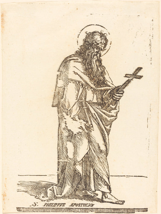 Saint Philip by Jacques Stella (French, 1596 - 1657), 16X12"(A3)Poster Print