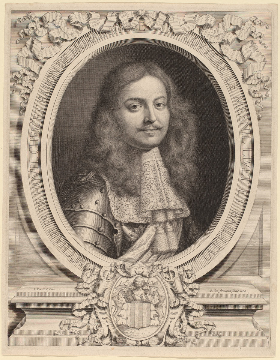 Charles de Houel de Morainville by Peter Ludwig van Schuppen after Pieter van Mol (Flemish, 1627 - 1702), 16X12"(A3)Poster Print