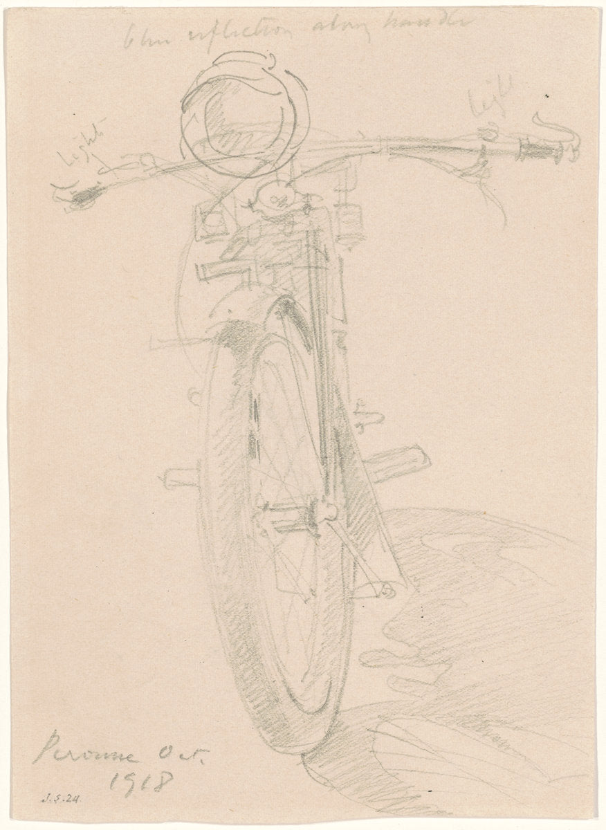 Motorcycle [recto] by John Singer Sargent (American, 1856 - 1925), 16X12"(A3)Poster Print