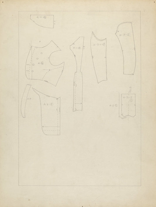 Sugar Merchant's Suit (Pattern) by Henry De Wolfe (American, active c. 1935), 16X12"(A3)Poster Print