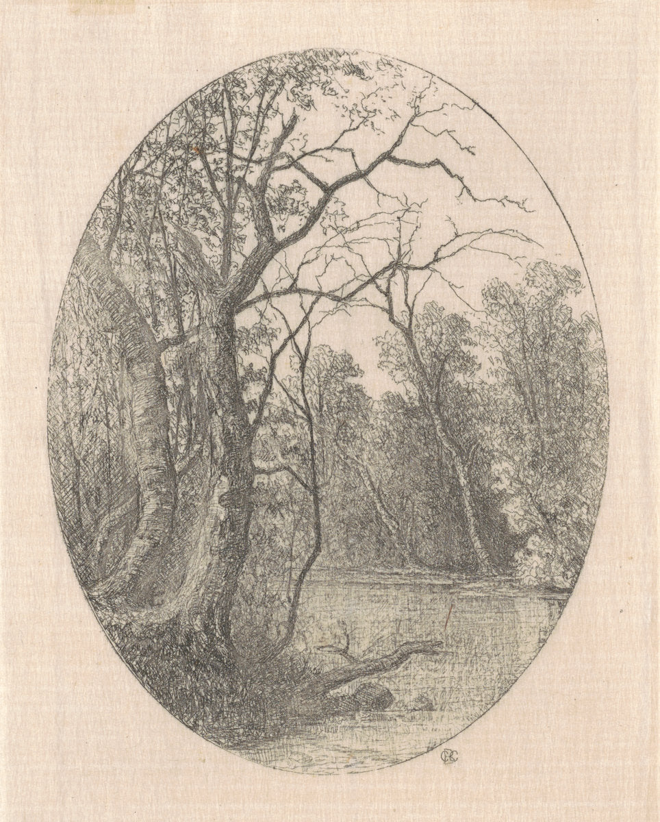 On Laurel Creek by Carl C. Brenner (American, 1838 - 1888), 16X12"(A3)Poster Print