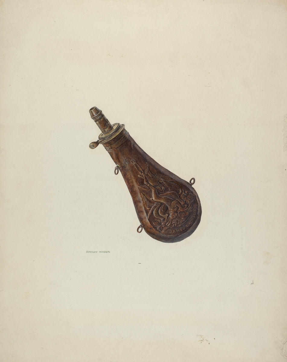 Powder Flask by Stanley Mazur (American, active c. 1935), 16X12"(A3)Poster Print