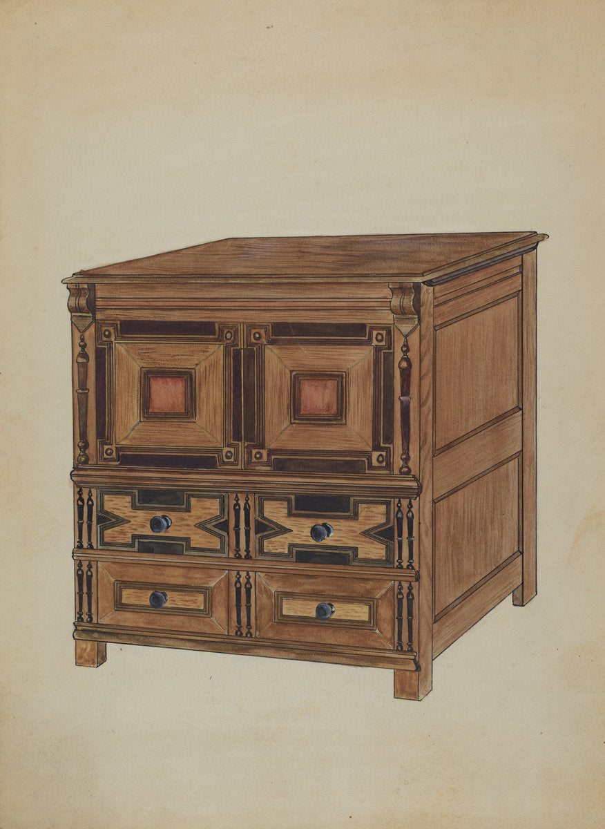 Chest of Drawers by Thomas J. Eliot (American, active c. 1935), 16X12"(A3)Poster Print