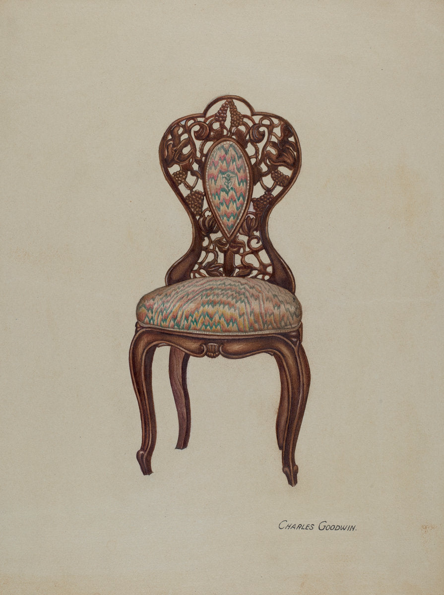 Chair by Charles Goodwin (American, active c. 1935), 16X12"(A3)Poster Print