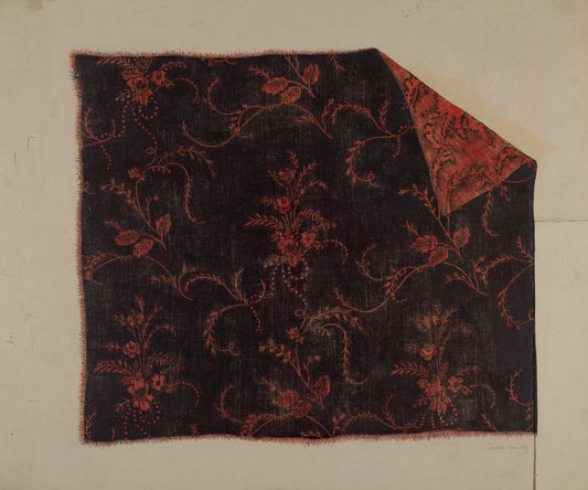 Textile by Grace Halpin (American, active c. 1935), 16X12"(A3)Poster Print