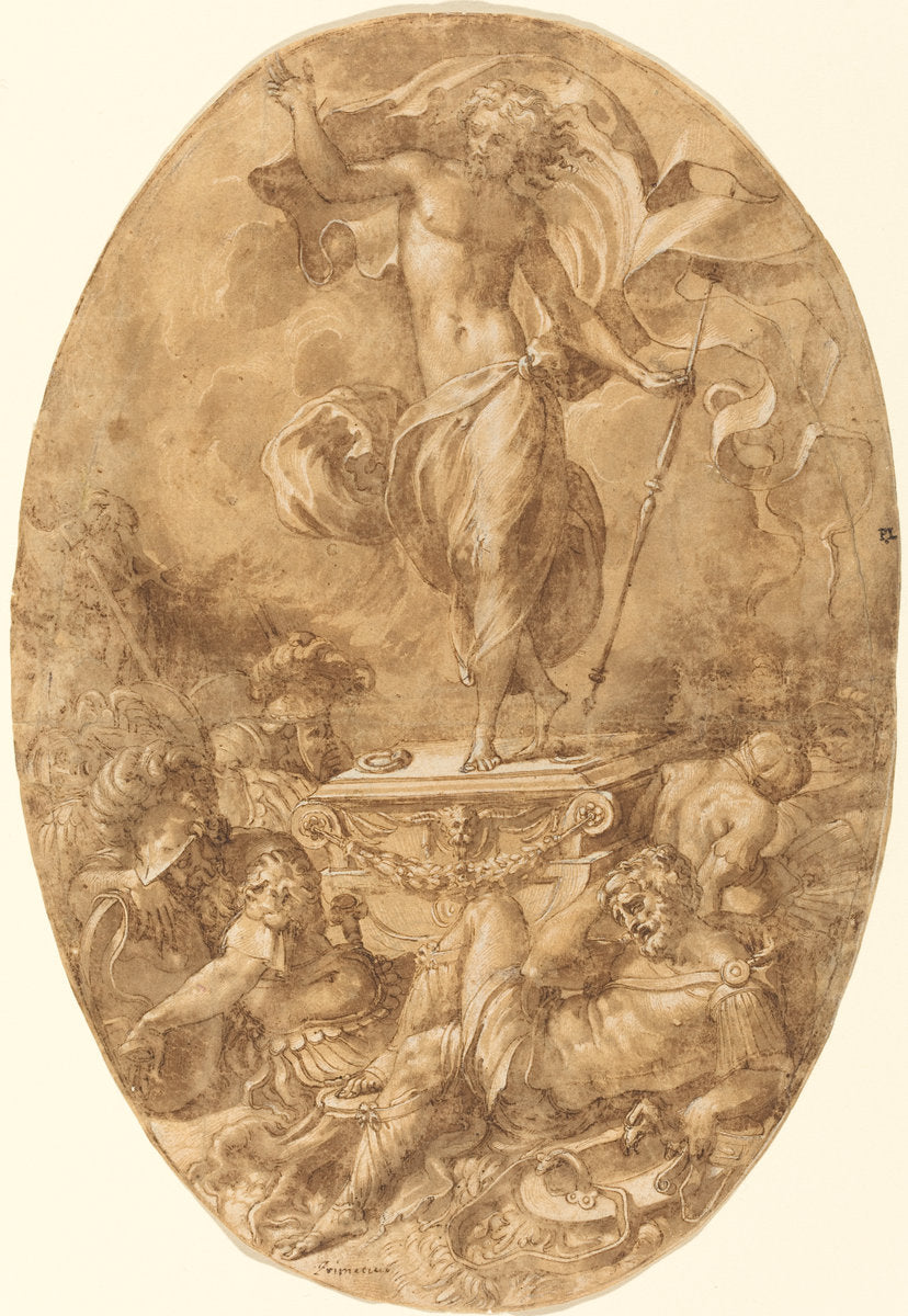 The Resurrection by Francesco Salviati (Florentine, 1510 - 1563), 16X12"(A3)Poster Print