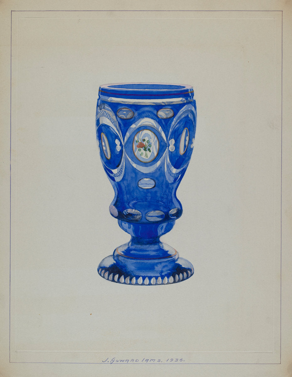 Glass by J. Howard Iams (American, active c. 1935), 16X12"(A3)Poster Print