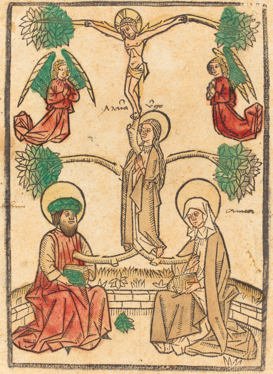c. 1470 by German 15th Century (Genealogical Tree of Christ), 16X12"(A3)Poster Print