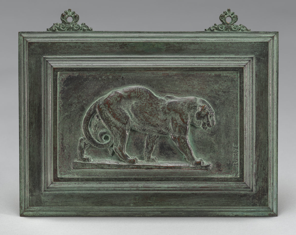 Panther by Antoine-Louis Barye (French, 1795 - 1875), 16X12"(A3)Poster Print