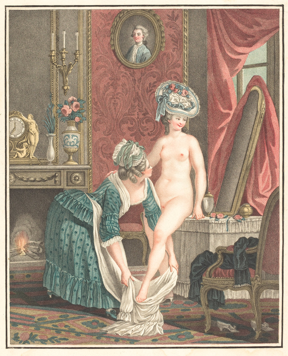 La Toilette by Louis-Marin Bonnet after Nicolas-René Jollain (French, 1736 - 1793), 16X12"(A3)Poster Print