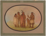 Shawano Indians by George Catlin (American, 1796 - 1872), 16X12"(A3)Poster Print