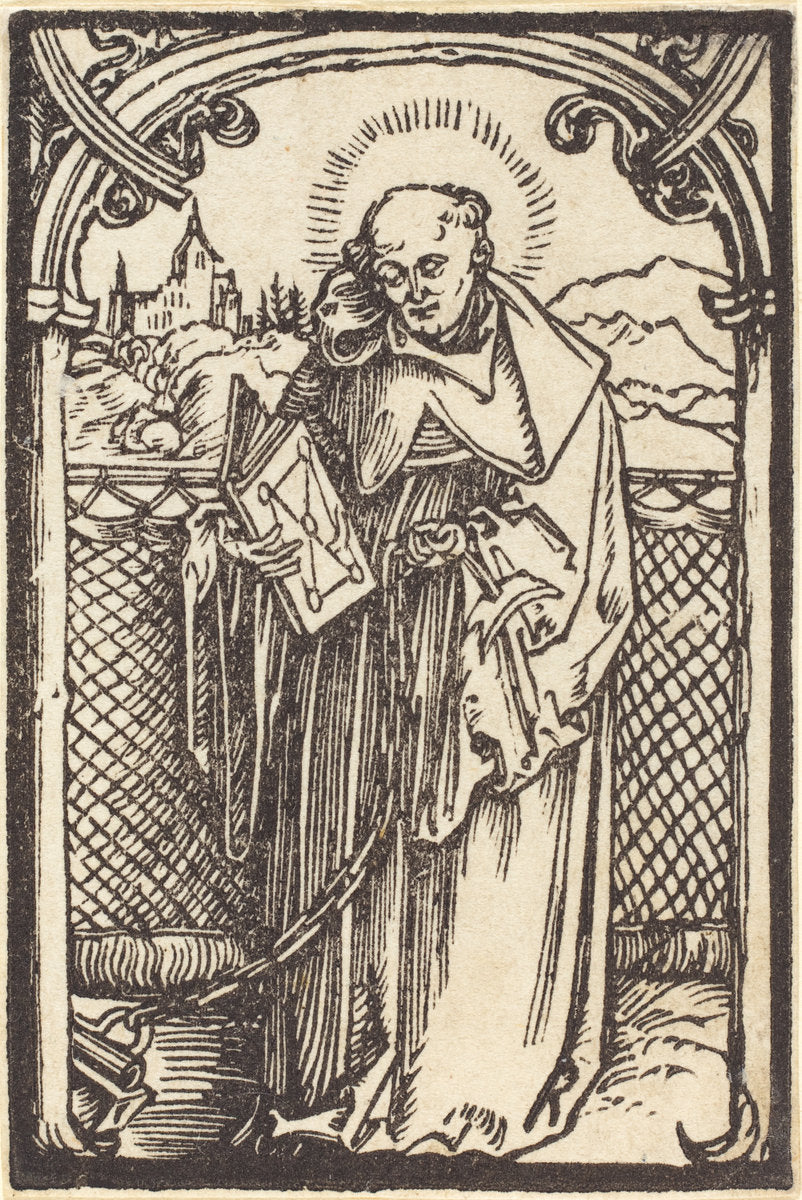 Saint Leonard by Albrecht Dürer (German, 1471 - 1528), 16X12"(A3)Poster Print
