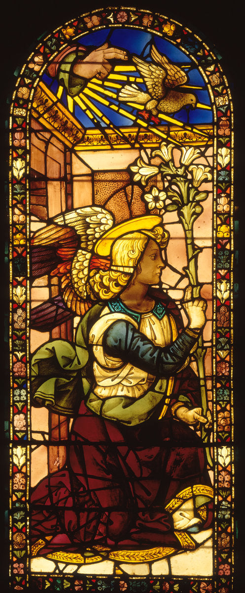 The Angel of the Annunciation by Giovanni di Domenico (Florentine, active c. 1500), 16X12"(A3)Poster Print