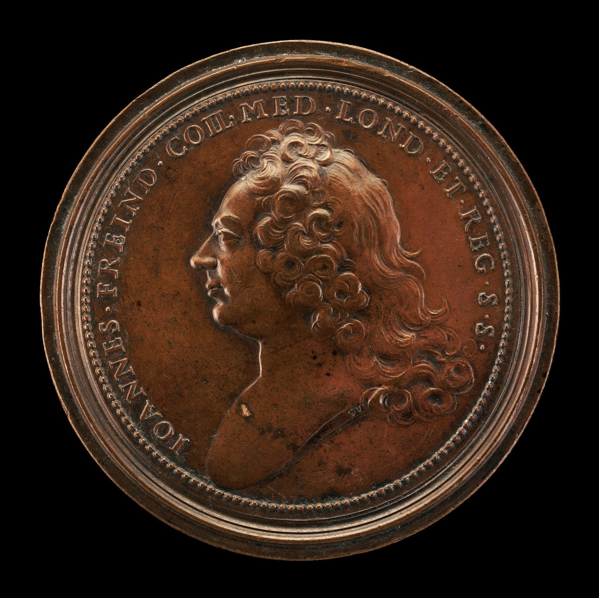 Dr. John Freind, 1675-1728, English Physician [obverse] by Ferdinand de Saint-Urbain (French, 1658 - 1738), 16X12"(A3)Poster Print