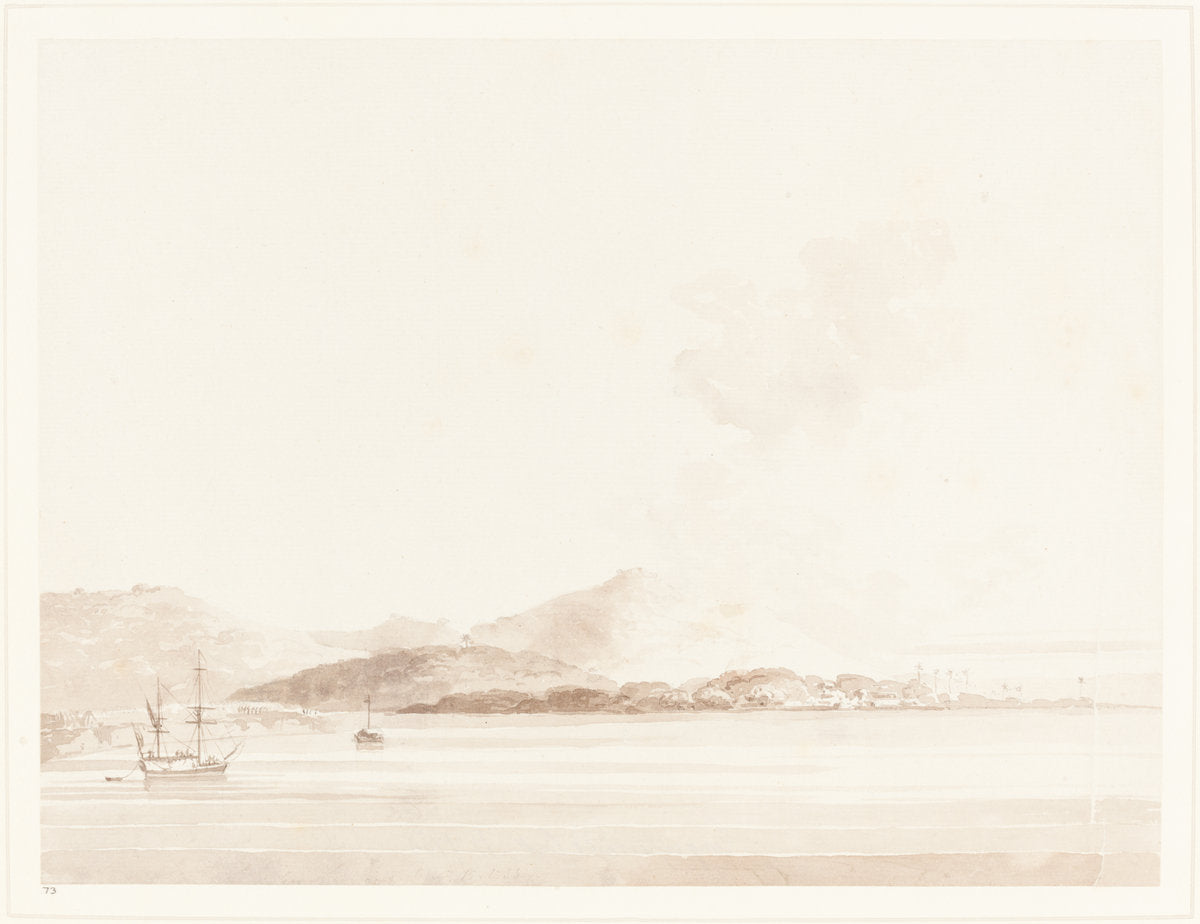 A View in India by William Daniell (British, 1769 - 1837), 16X12"(A3)Poster Print