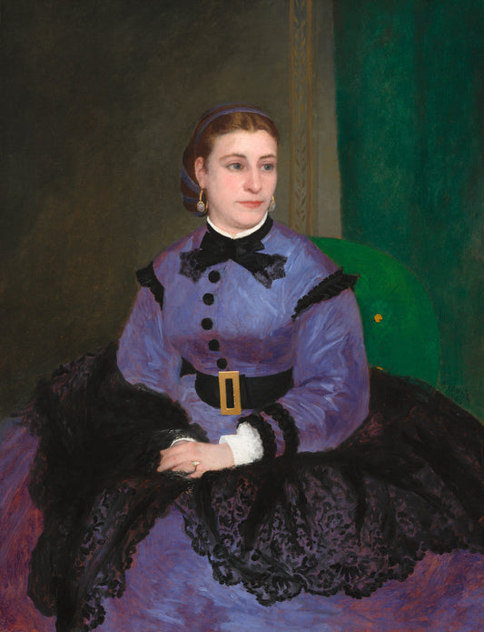 Mademoiselle Sicot by Auguste Renoir (French, 1841 - 1919), 16X12"(A3)Poster Print