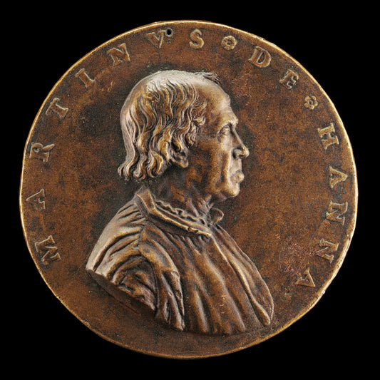 Maarten de Hane, 1475-1556, Flemish Merchant [obverse] by Leone Leoni (Milanese, c. 1509 - 1590), 16X12"(A3)Poster Print