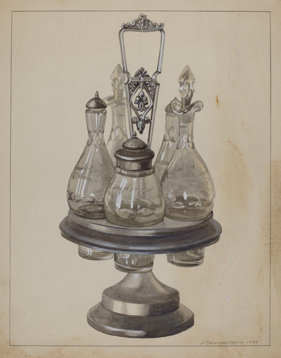 Pewter Caster by J. Howard Iams (American, active c. 1935), 16X12"(A3)Poster Print
