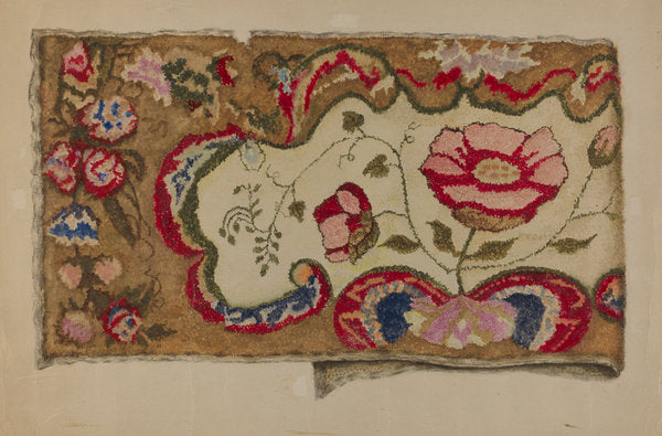 Rug by Eva Wilson (American, active c. 1935), 16X12"(A3)Poster Print
