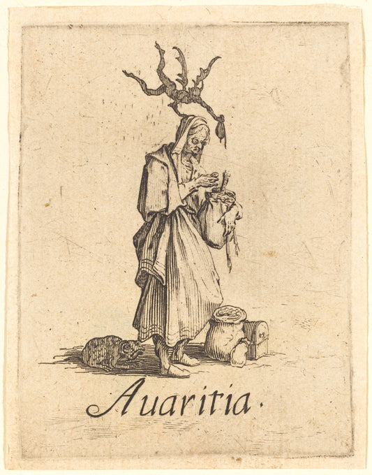 Greed by Jacques Callot (French, 1592 - 1635), 16X12"(A3)Poster Print