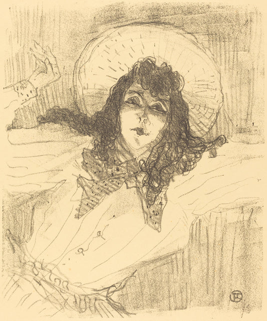 Eva Lavallière by Henri de Toulouse-Lautrec (French, 1864 - 1901), 16X12"(A3)Poster Print