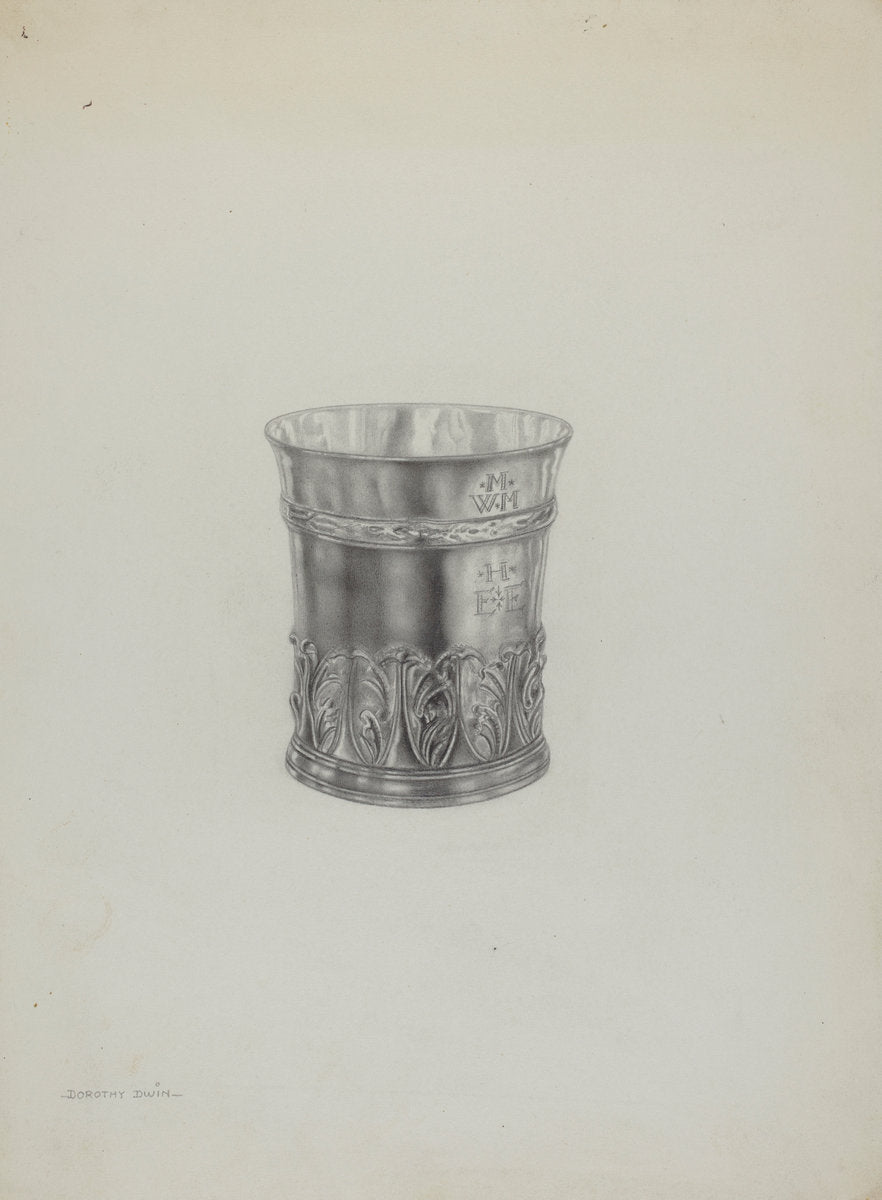 Silver Beaker by Dorothy Dwin (American, active c. 1935), 16X12"(A3)Poster Print