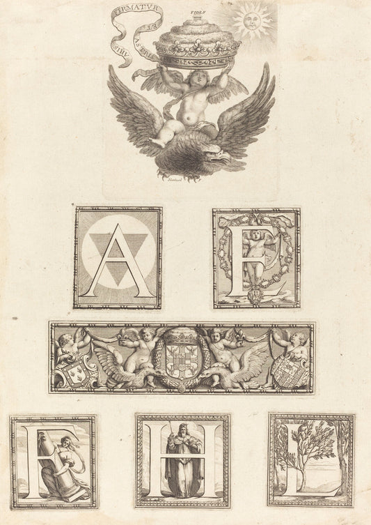 Pendant by Robert Nanteuil (French, 1623 - 1678), 16X12"(A3)Poster Print