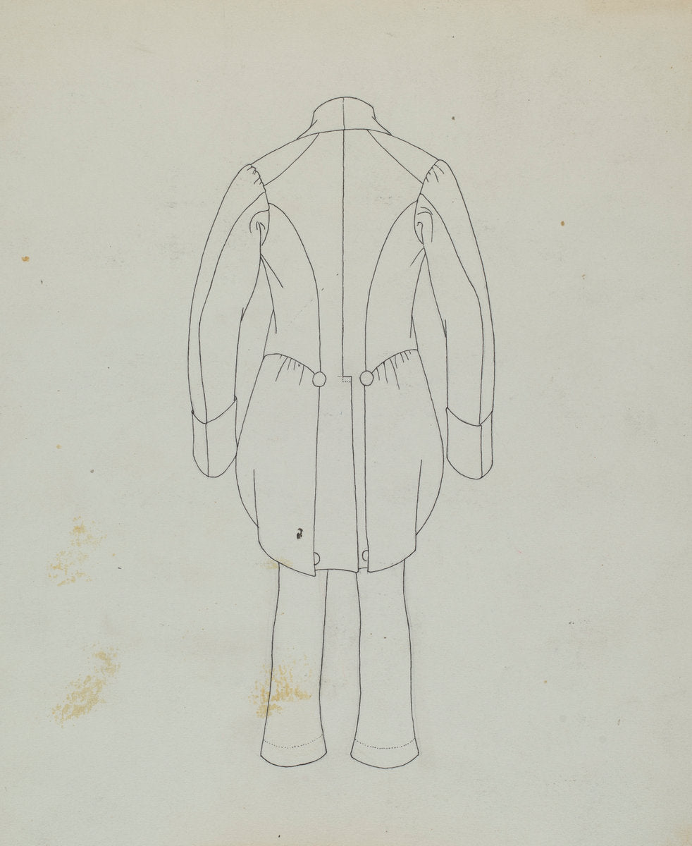 Boy's Coat and Trousers by Mae A. Clarke (American, active c. 1935), 16X12"(A3)Poster Print